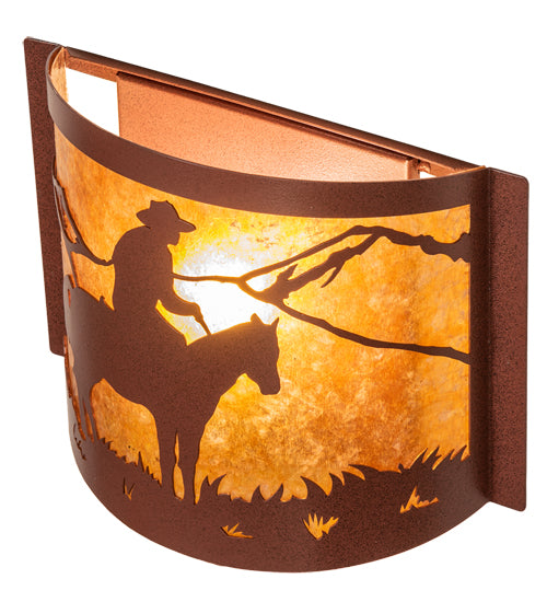 Meyda Tiffany Cowboy 81570 Wall Light - Rust