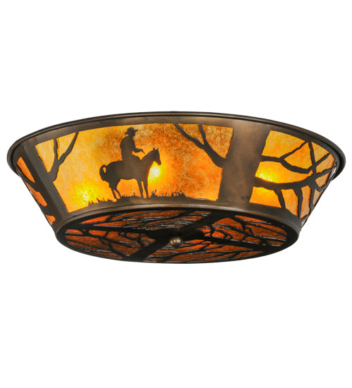 Meyda Tiffany Cowboy 81572 Ceiling Light - Antique Copper