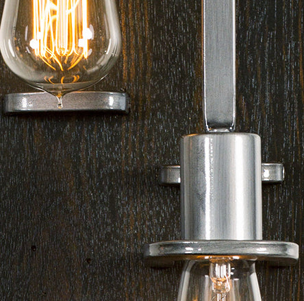 Varaluz Lofty 268W03SL Wall Sconce Light - Steel
