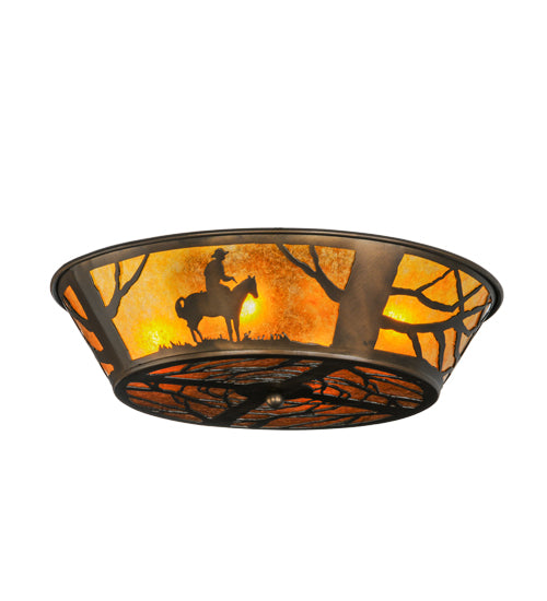 Meyda Tiffany Cowboy 81572 Ceiling Light - Antique Copper