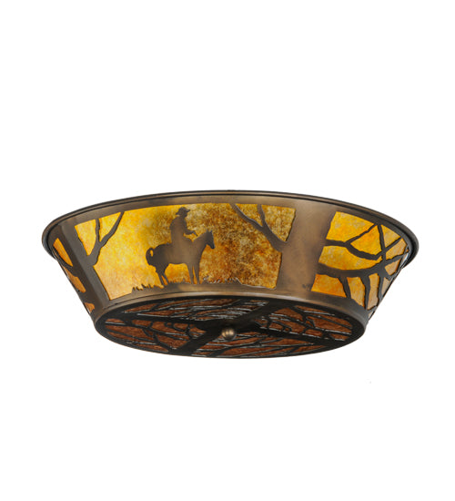 Meyda Tiffany Cowboy 81572 Ceiling Light - Antique Copper