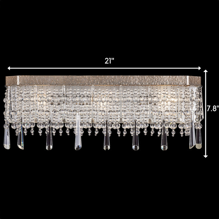 Varaluz Barcelona 270B03TR Bath Vanity Light 21 in. wide - Transcend Silver