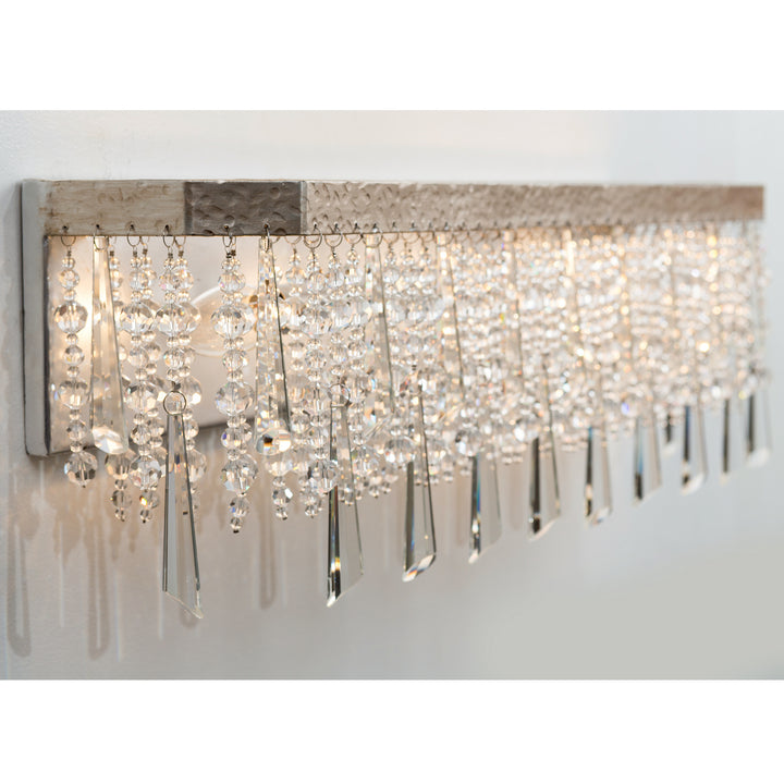 Varaluz Barcelona 270B04TR Bath Vanity Light 27 in. wide - Transcend Silver