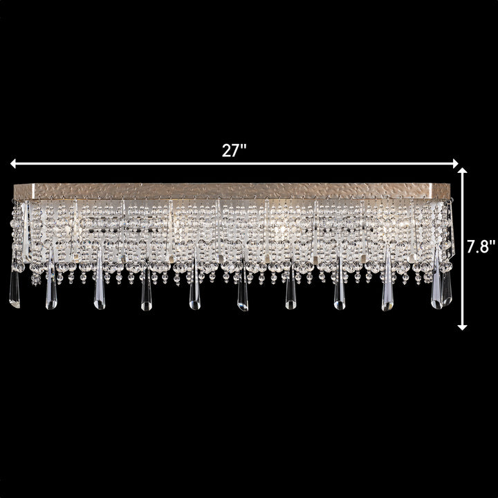 Varaluz Barcelona 270B04TR Bath Vanity Light 27 in. wide - Transcend Silver