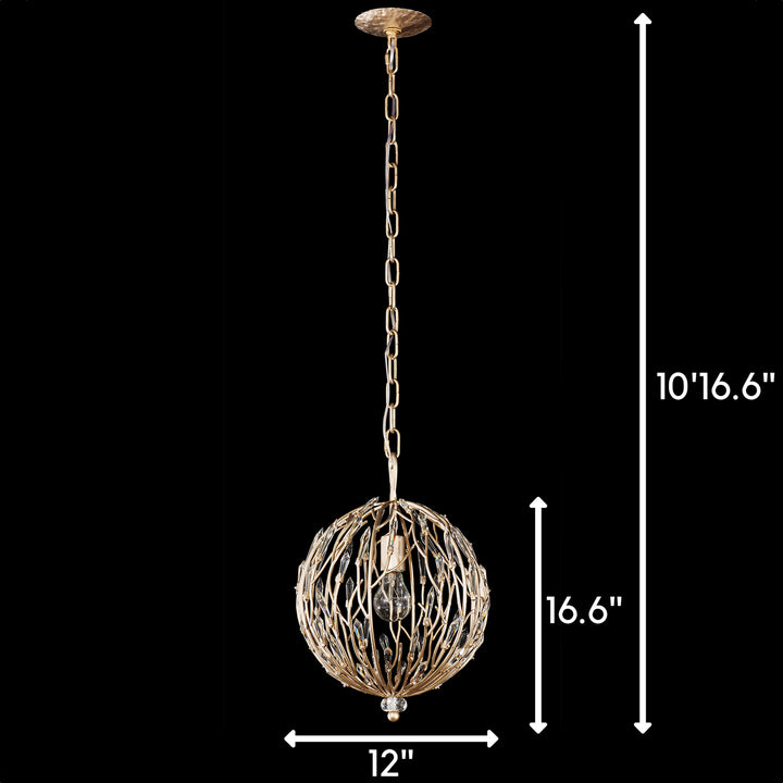 Varaluz Bask 272P01GD Pendant Light - Gold Dust