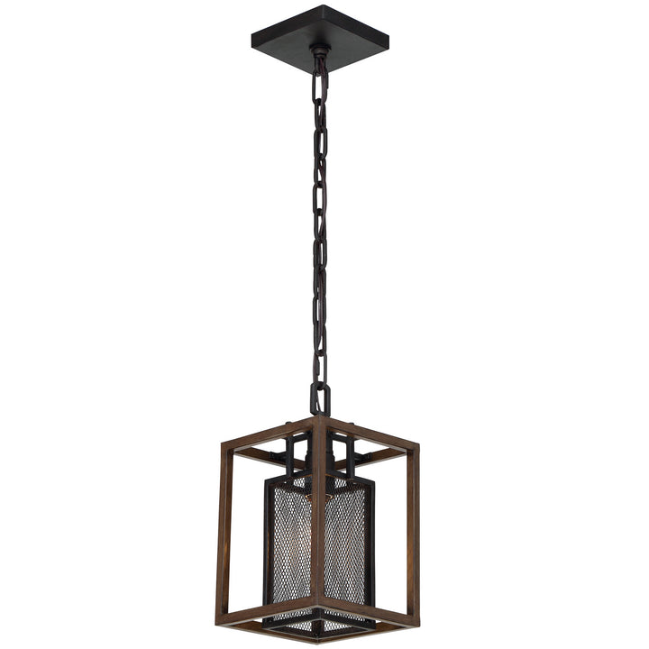 Varaluz Rio Lobo 285M01DOBL Pendant Light - Dark Oak/Black