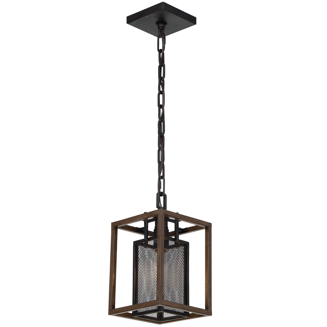 Varaluz Rio Lobo 285M01DOBL Pendant Light - Dark Oak/Black