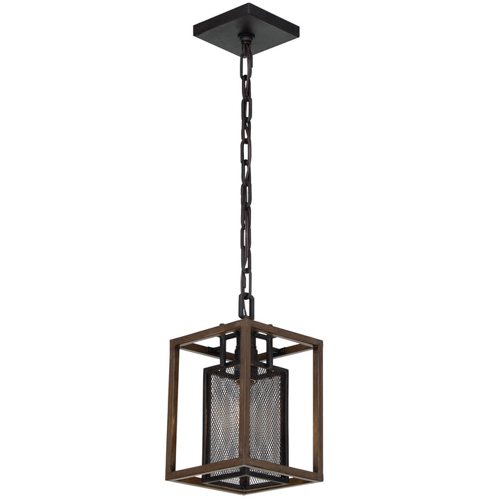 Varaluz Rio Lobo 285M01DOBL Pendant Light - Dark Oak/Black