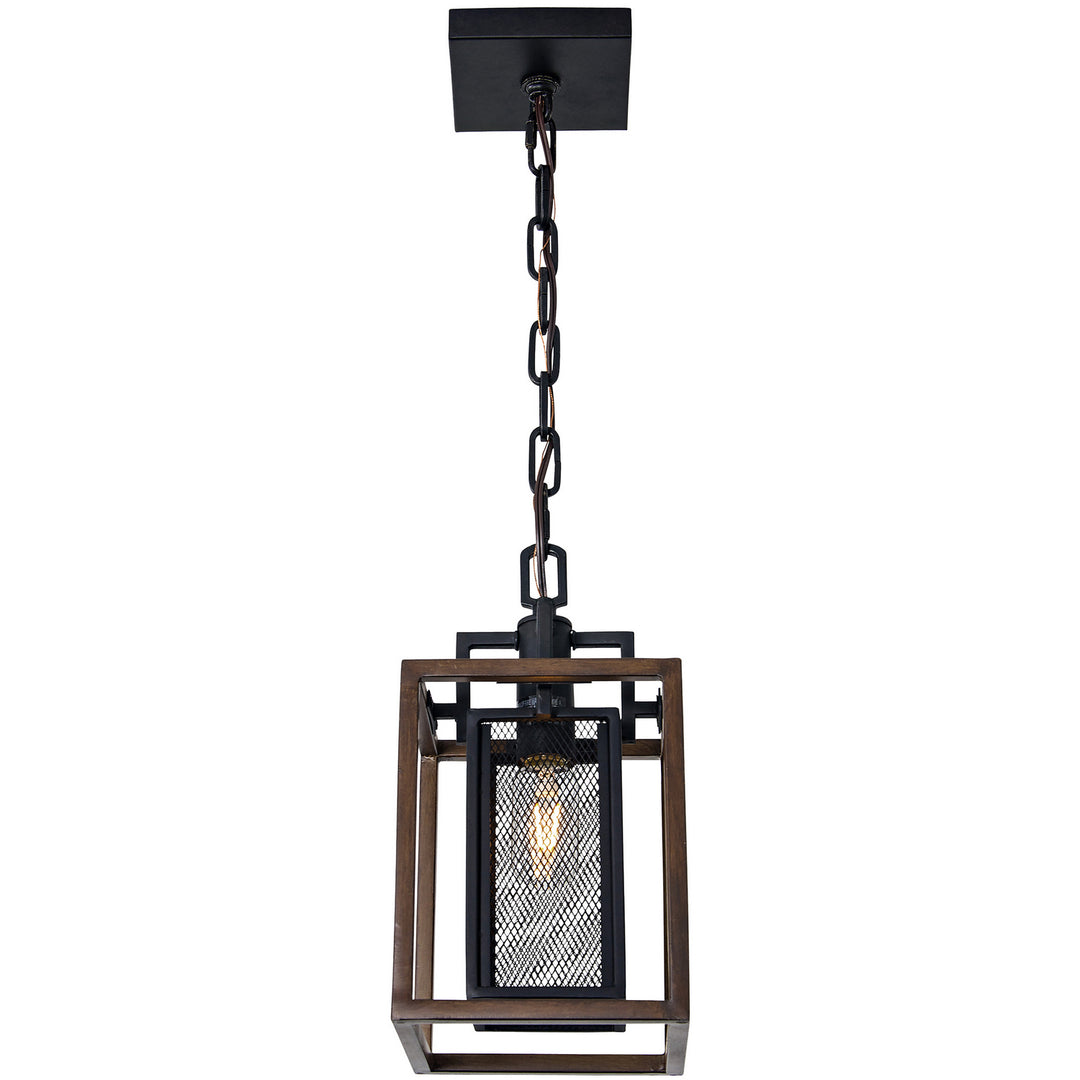 Varaluz Rio Lobo 285M01DOBL Pendant Light - Dark Oak/Black