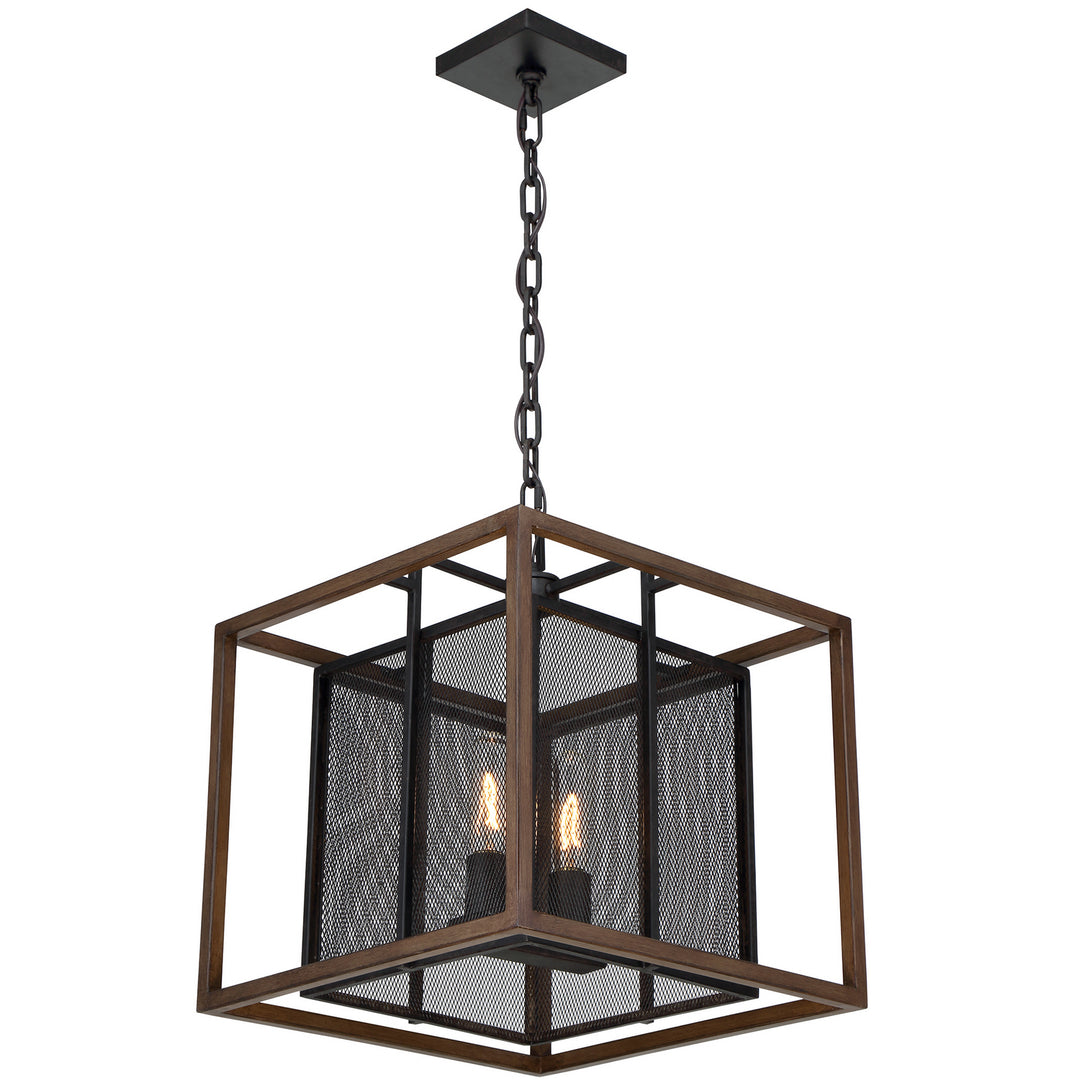 Varaluz Rio Lobo 285P02DOBL Pendant Light - Dark Oak/Black