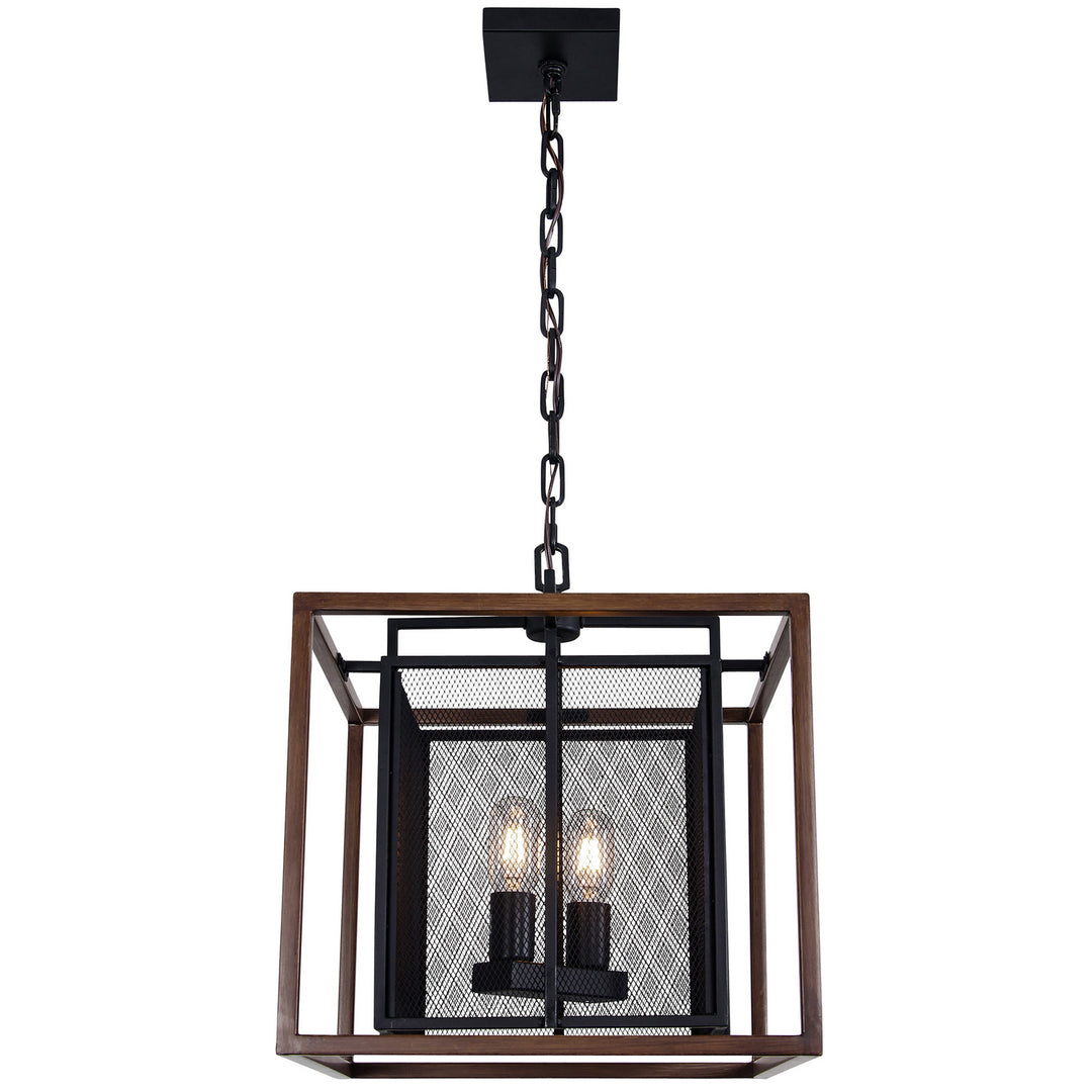 Varaluz Rio Lobo 285P02DOBL Pendant Light - Dark Oak/Black