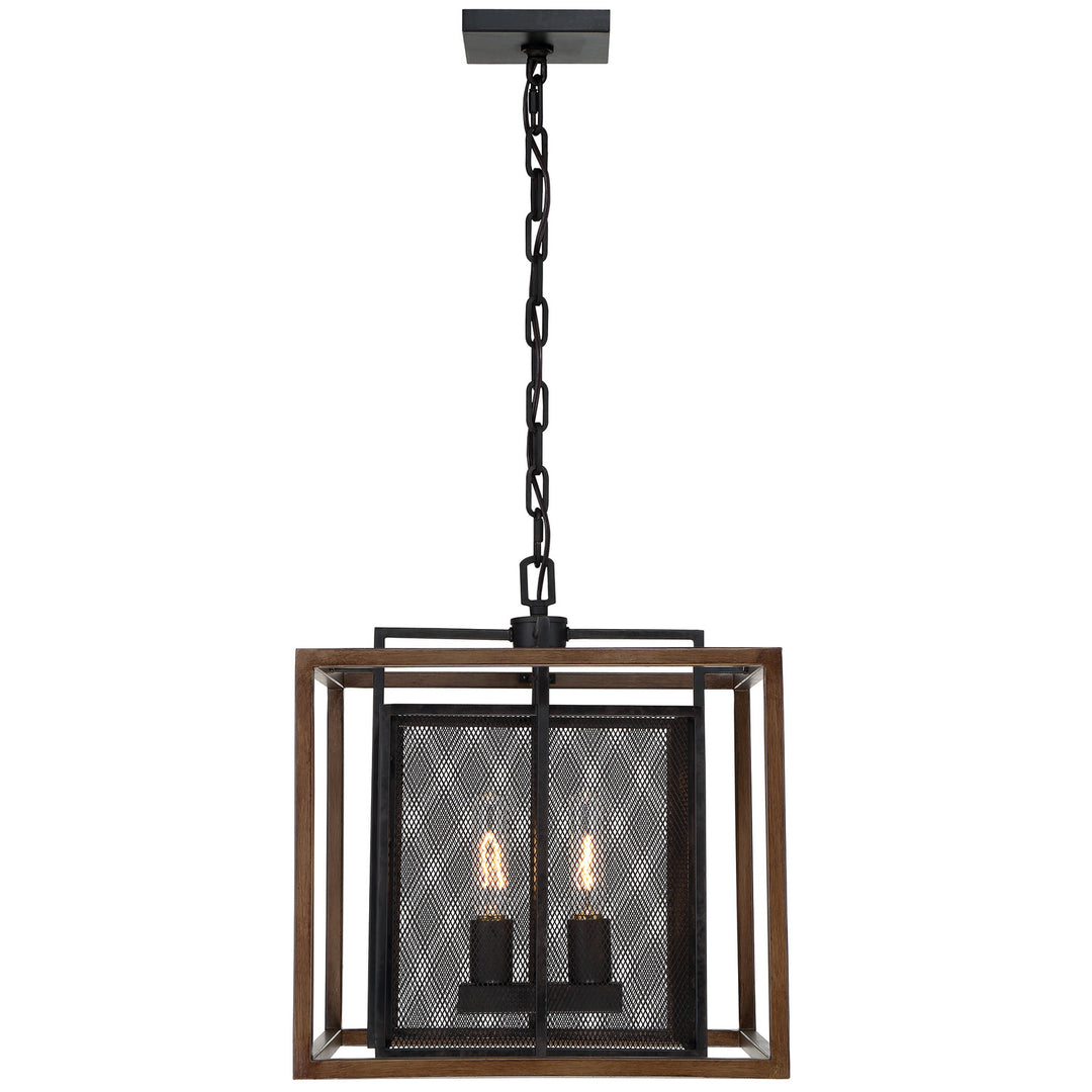 Varaluz Rio Lobo 285P02DOBL Pendant Light - Dark Oak/Black