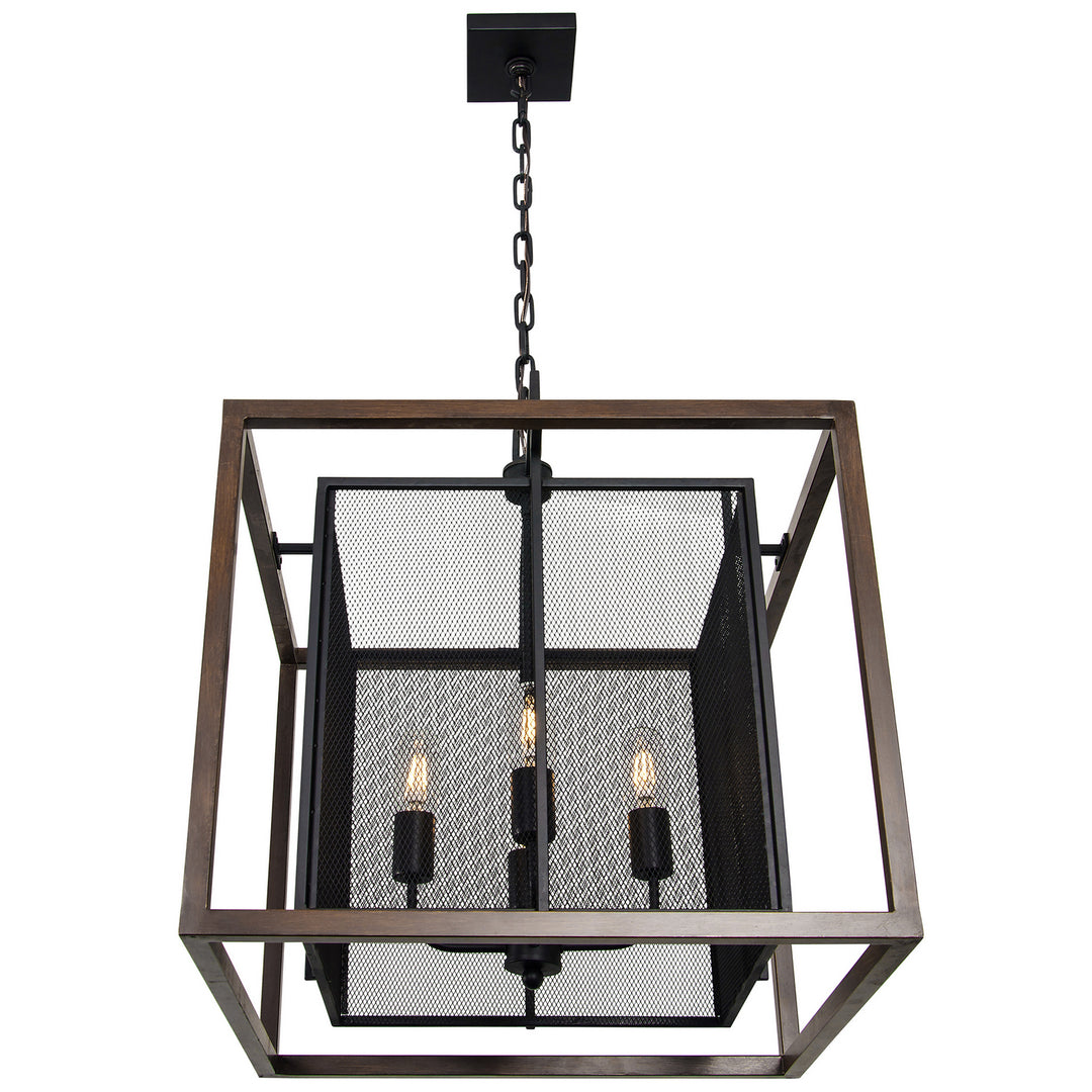 Varaluz Rio Lobo 285P04DOBL Pendant Light - Dark Oak/Black