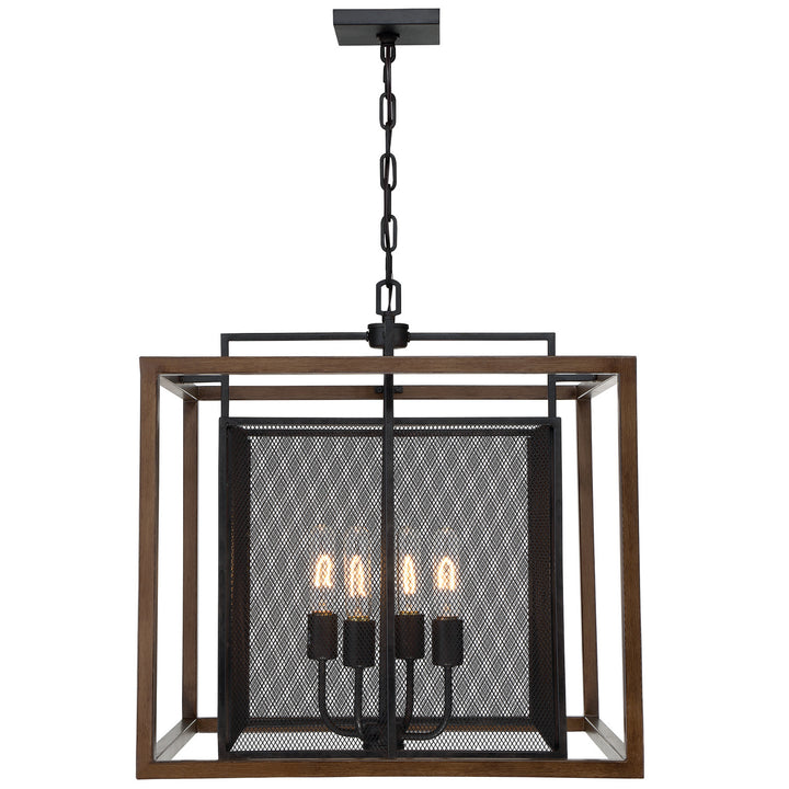 Varaluz Rio Lobo 285P04DOBL Pendant Light - Dark Oak/Black