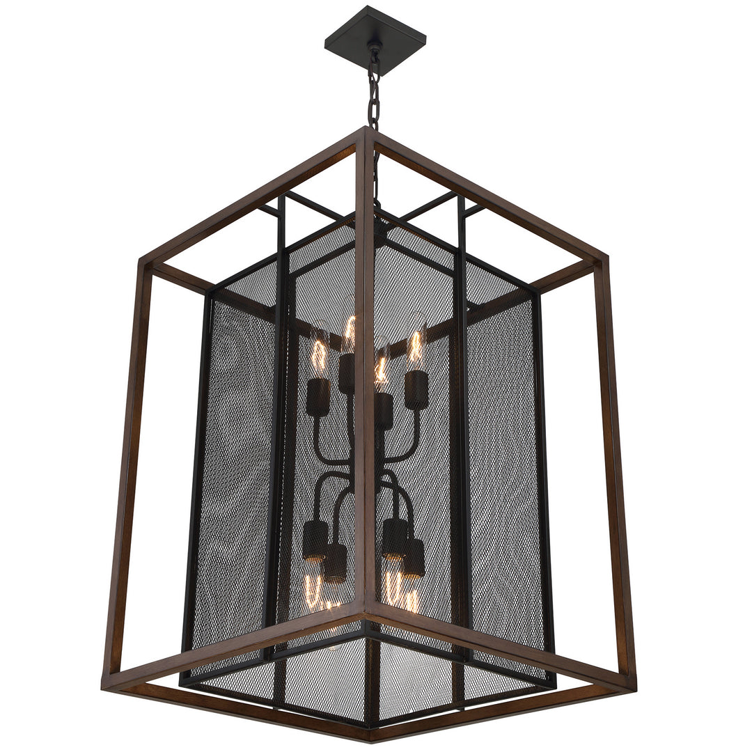 Varaluz Rio Lobo 285P08DOBL Pendant Light - Dark Oak/Black