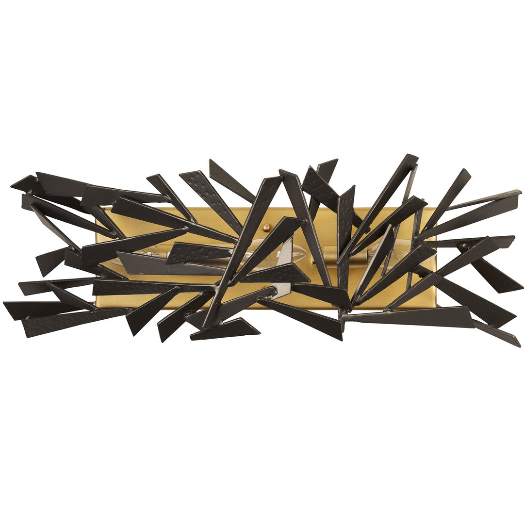 Varaluz Bermuda 286B03AGRB Bath Vanity Light 22 in. wide - Antique Gold/Rustic Bronze