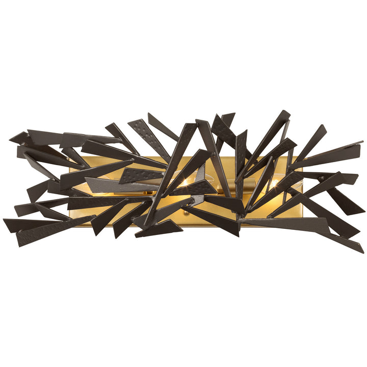 Varaluz Bermuda 286B03AGRB Bath Vanity Light 22 in. wide - Antique Gold/Rustic Bronze