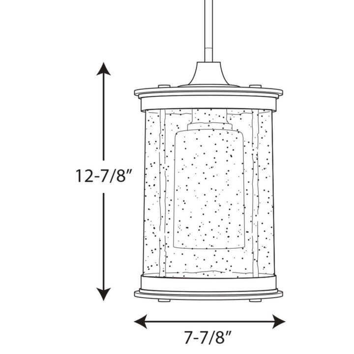 Progress Lighting P5564-20 Archives One Light Hanging Lantern Outdoor Bronze / Dark
