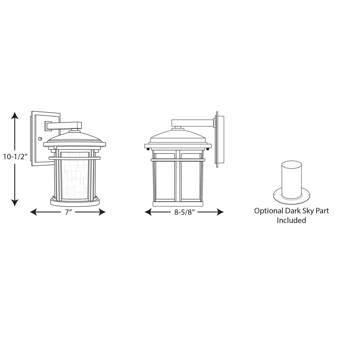 Progress Lighting P6084-31 Wish One Light Wall Lantern Outdoor Black