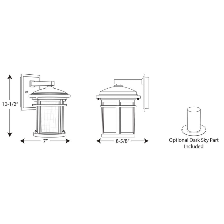Progress Lighting P6084-3130K9 Wish Led Led Wall Lantern Outdoor Black