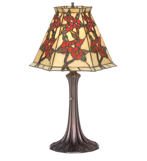 Meyda Tiffany Lighting 81620 Oriental Peony One Light Accent Lamp Lamp Bronze / Dark