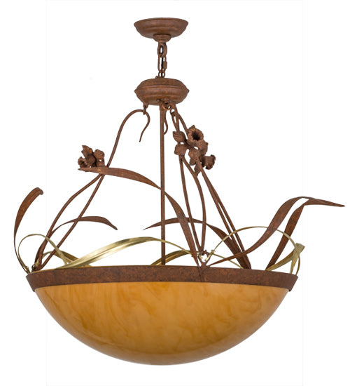 Meyda Tiffany Daffodil 81638 Pendant Light - Rust