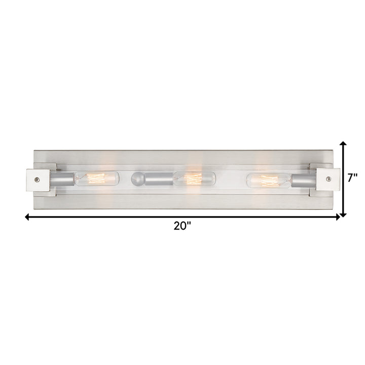 Varaluz Halcyon 292B03SN Bath Vanity Light 20 in. wide - Satin Nickel