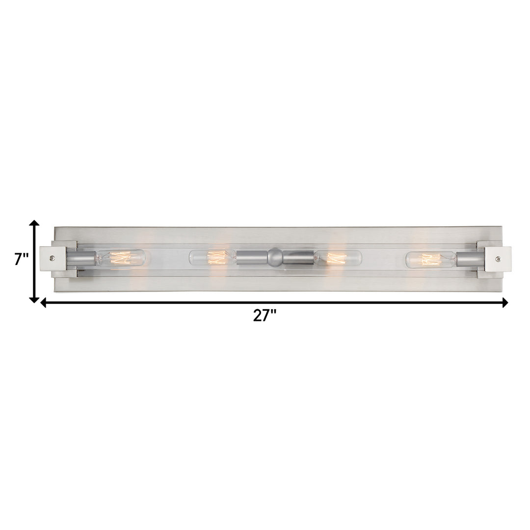 Varaluz Halcyon 292B04SN Bath Vanity Light 27 in. wide - Satin Nickel