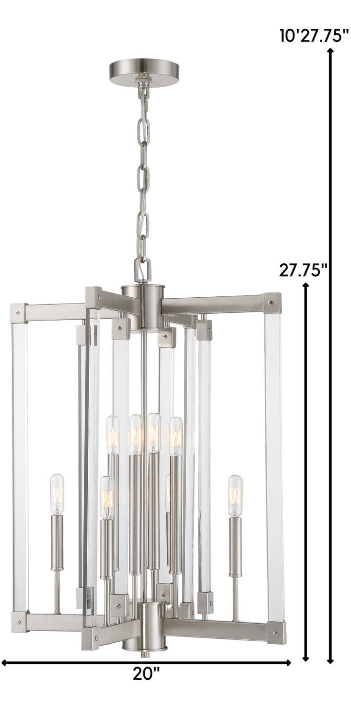 Varaluz Halcyon 292C08SN Pendant Light - Satin Nickel