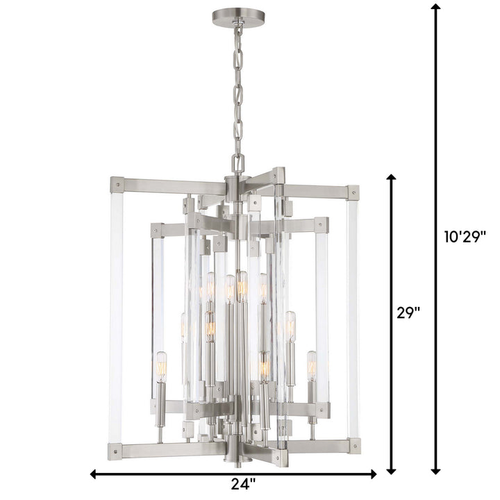 Varaluz Halcyon 292C12SN Pendant Light - Satin Nickel