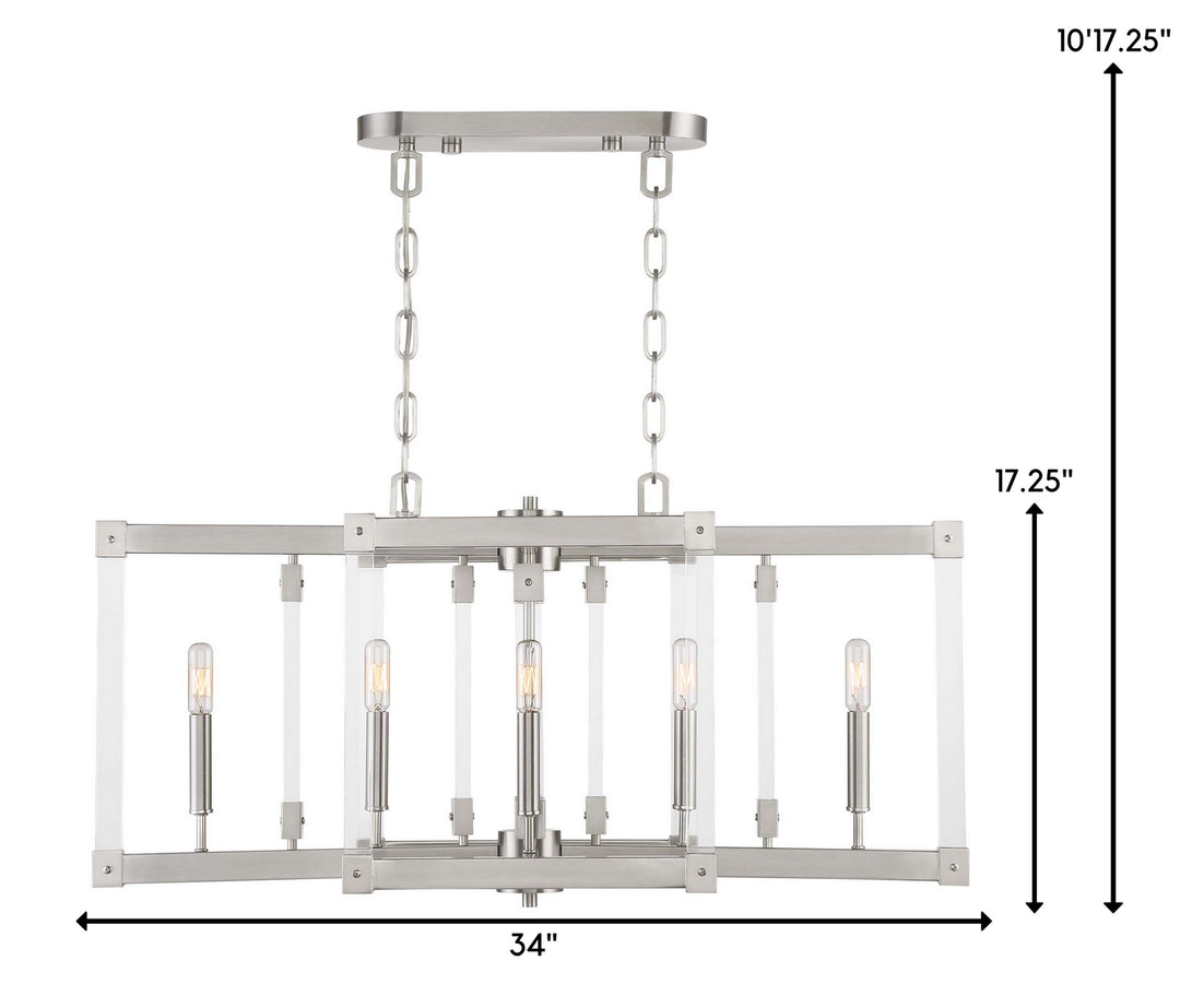 Varaluz Halcyon 292N06SN Pendant Light - Satin Nickel