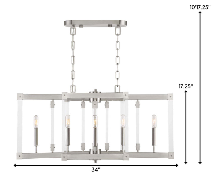 Varaluz Halcyon 292N06SN Pendant Light - Satin Nickel