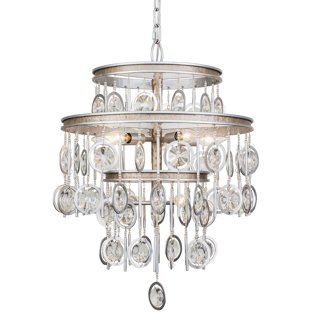 Varaluz Charmed 296P07SICM Pendant Light - Silver w/ Champagne Mist