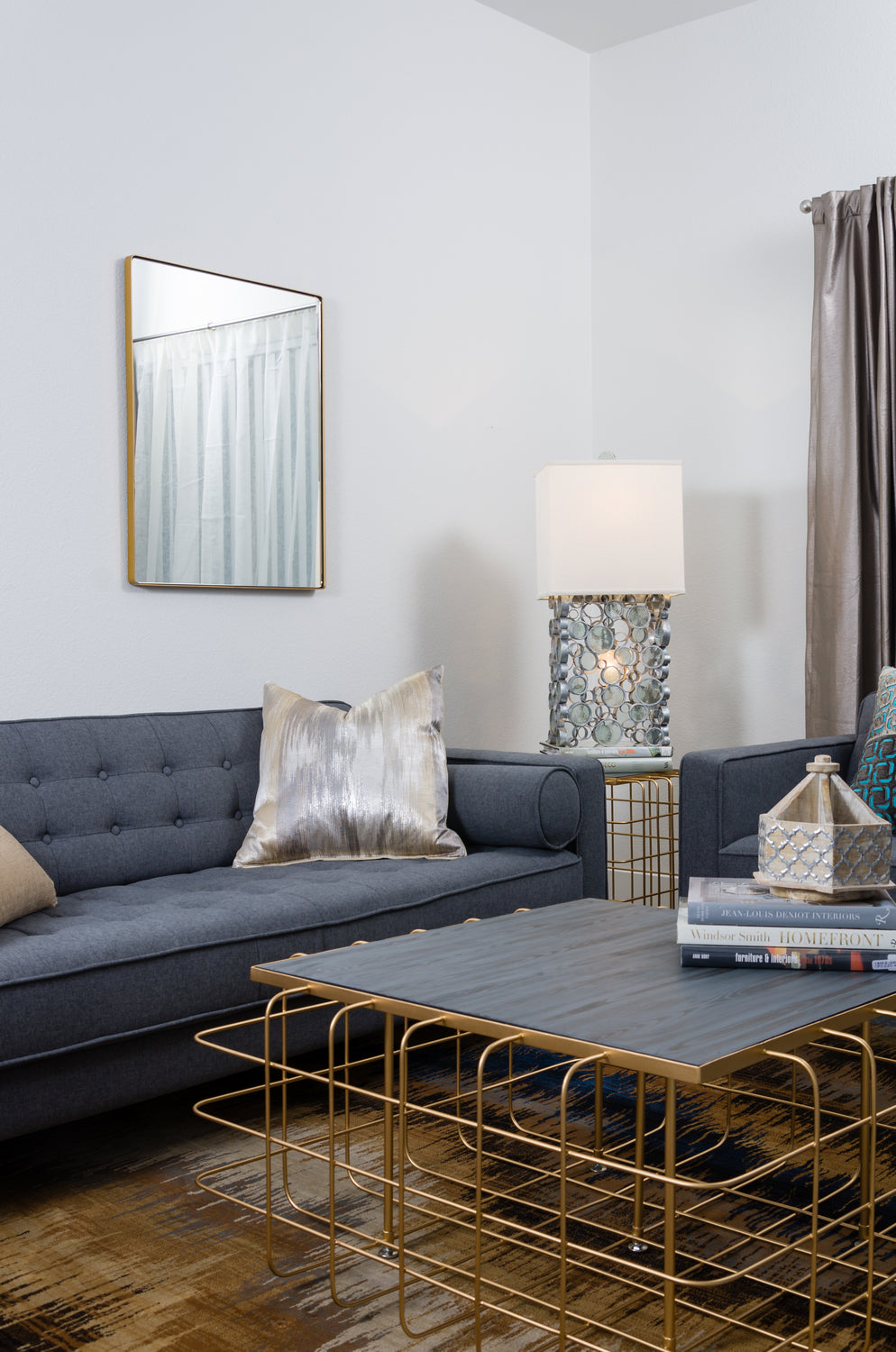 Varaluz Lighting 407A02GO  Varaluz Casa Mirror Gold