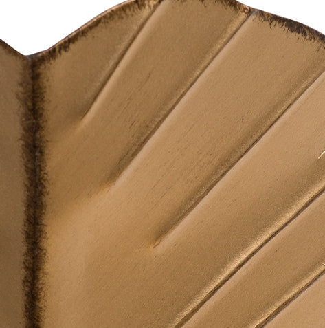 Varaluz Banana Leaf 901K02GO Wall Sconce Light - Gold/Dark Edging