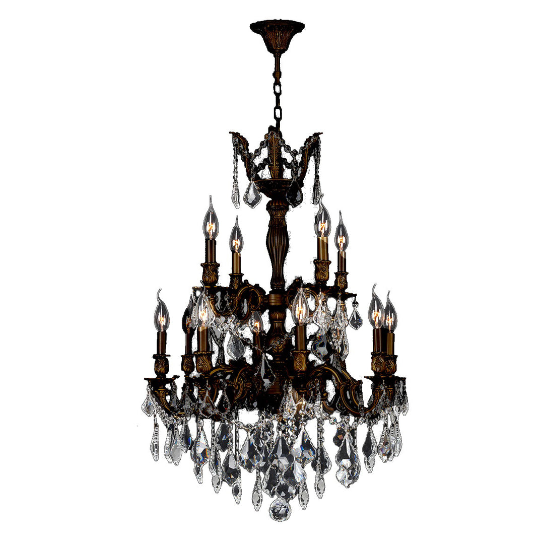 Worldwide Versailles W83346F24 Chandelier Light - Dark Bronze