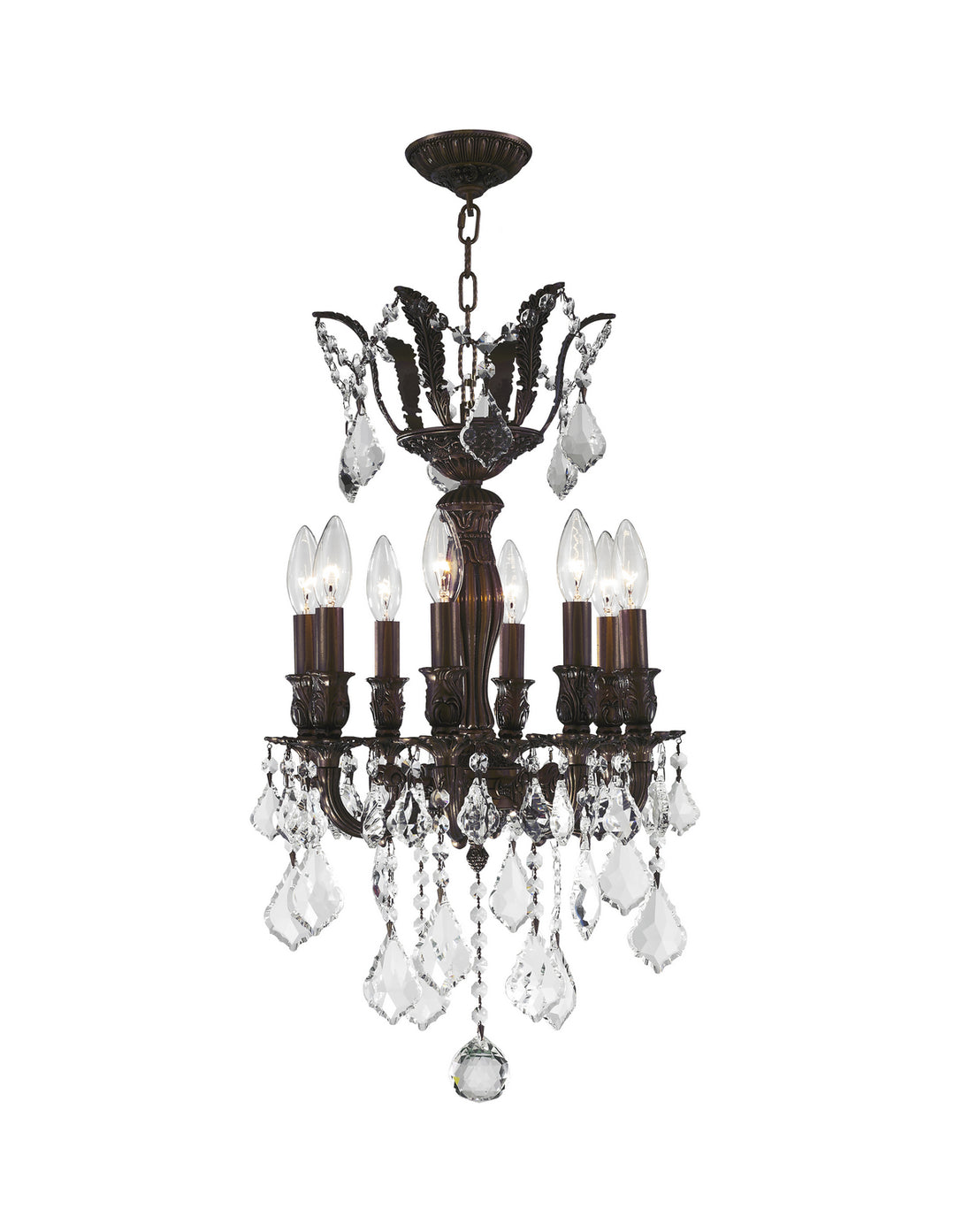 Worldwide Versailles W83332F14 Chandelier Light - Dark Bronze