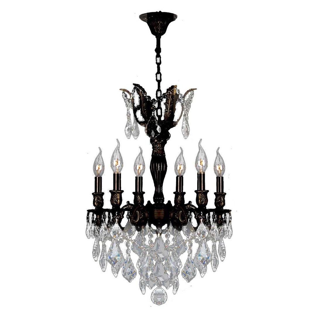 Worldwide Versailles W83333F19 Chandelier Light - Dark Bronze