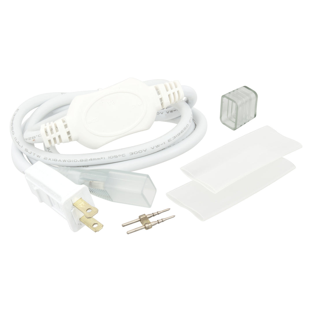 American Lighting MINI-P2-NF-CONKIT-8A Mini Polar 2 Rope Light Plug 5Ft Inverter Incl Endcap Decor White