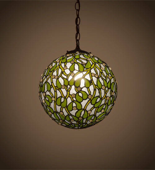 Meyda Tiffany Mistletoe Ball 81735 Pendant Light - Antique