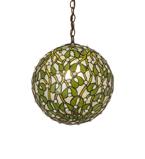 Meyda Tiffany Mistletoe Ball 81735 Pendant Light - Antique