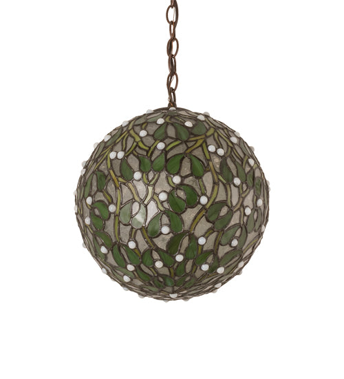 Meyda Tiffany Mistletoe Ball 81735 Pendant Light - Antique