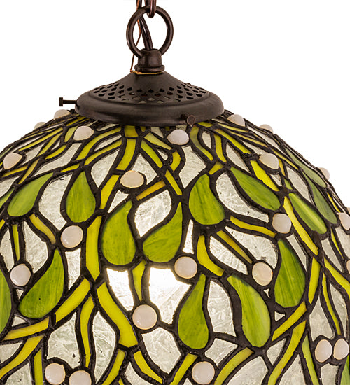 Meyda Tiffany Mistletoe Ball 81735 Pendant Light - Antique