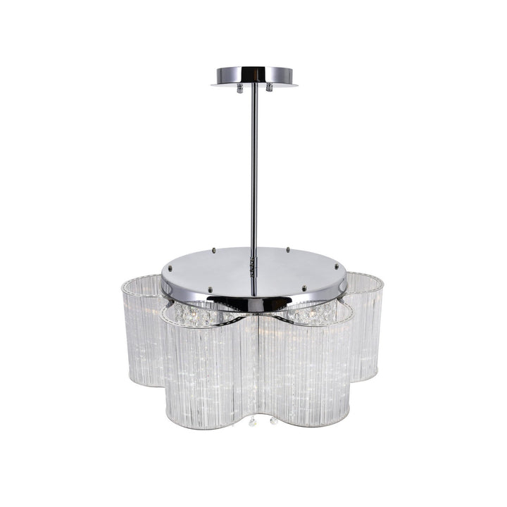 CWI Spring Morning 5319p20c Chandelier Light - Chrome