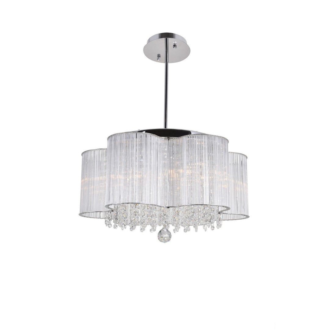 CWI Spring Morning 5319p20c Chandelier Light - Chrome