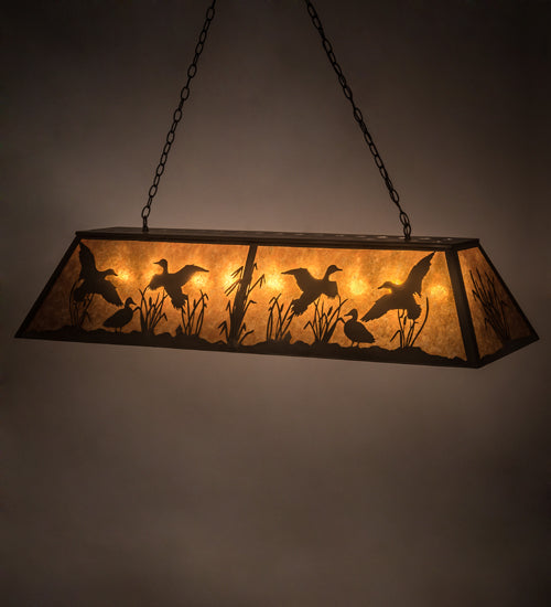 Meyda Tiffany Ducks In Flight 81741 Pendant Light - Antique Copper