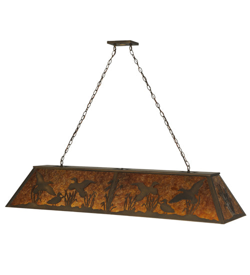 Meyda Tiffany Ducks In Flight 81741 Pendant Light - Antique Copper