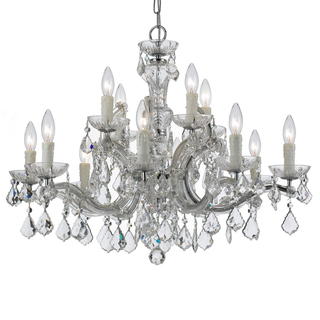 Crystorama Maria Theresa 4379-CH-CL-I Chandelier Light - Polished Chrome