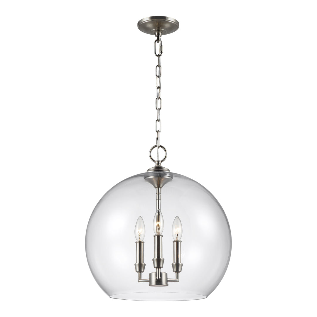 Visual Comfort Studio Lawler F3155/3SN Pendant Light - Satin Nickel