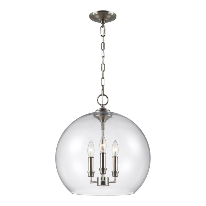 Visual Comfort Studio Lawler F3155/3SN Pendant Light - Satin Nickel